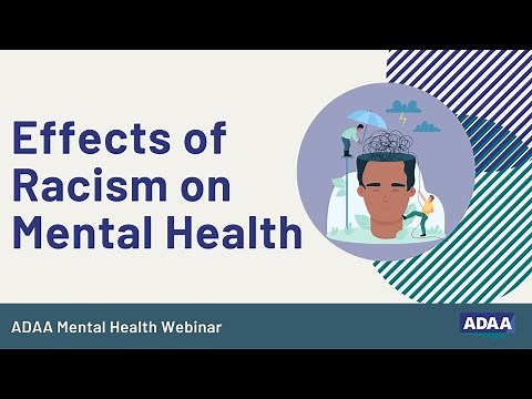 Effects of Racism on Mental Health | Mental Health Webinar