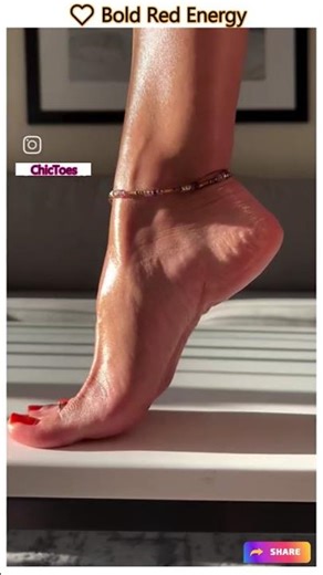 High Arch & Red Toe Glam ❤️👠 #feetsoles #chictoes #pinksoles #beautifulfeet #prettyfeet #cutetoes