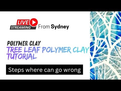 Tree Leaf Polymer Clay Patch | Live Tutorial