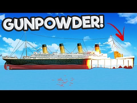 Filling the Titanic with EXPLOSIVES was a Mistake... (Floating Sandbox Update)