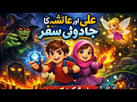 Ali & Aisha's Magical Adventure | Kids Cartoon Story | Brave Kids Defeat the Dark Wizard