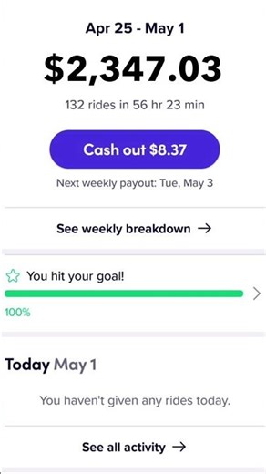 How much I made in 1 week in LYFT