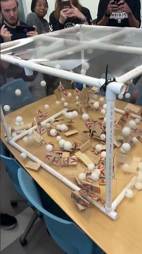 Chain Reaction with Mouse Traps and Ping Pong Balls