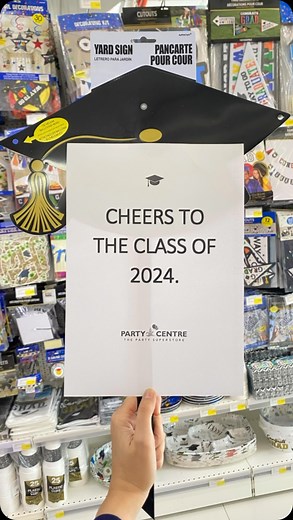 Cheers to the class of 2024! Celebrate the graduation season with party supplies from Party Centre! #graduation #gradseason | Party Centre