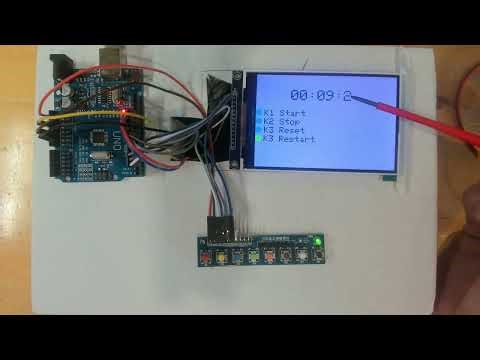 Arduino 4″ TFT Pro Stopwatch ⏱️ with Start, Stop, Reset and Restart