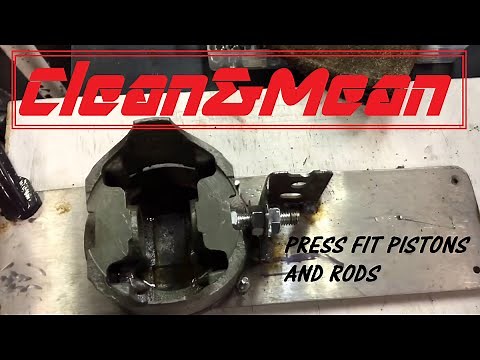 How to make a fixture for pressing in wrist pins on press fit pistons!!