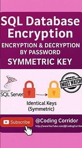 SQL Server Database Encryption & Decryption | Symmetric Key Tutorial #csharp #coding #shorts