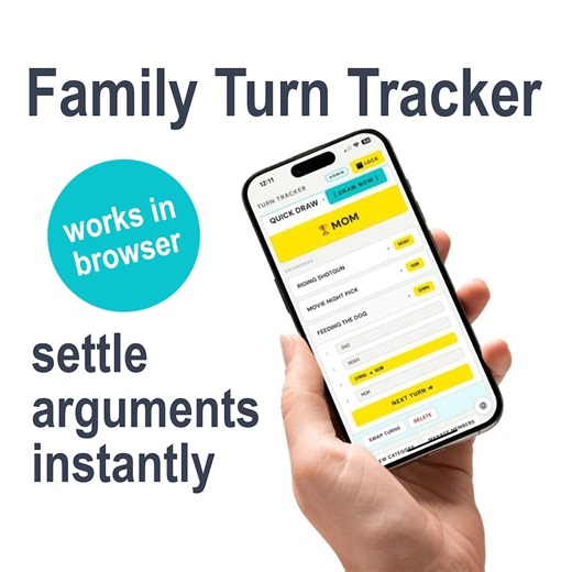 Family Turn Tracker App | Chore Chart Alternative, Decision Maker (ios/android) - Etsy