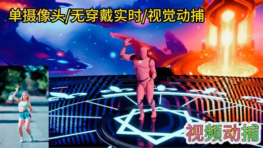 【AI视觉动捕】DS Fun无穿戴实时动作捕捉，轻松拿捏动捕高难度舞蹈动作-第二波来袭