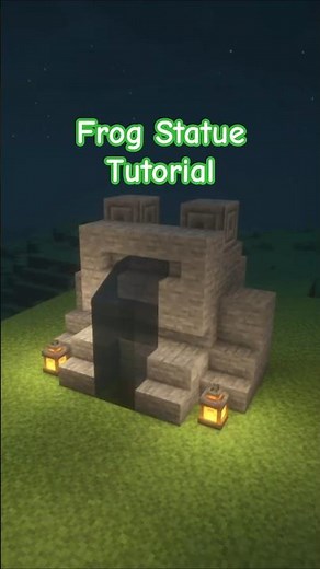 Minecraft Frog Statue 🐸 Step-by-Step Tutorial #shorts #minecraft