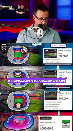 Ticket prices for the return to Camp Nou #fcbarcelona #barcahoyproject