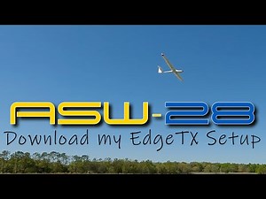 Volantex ASW28 Full Glider Setup Crow, Acro Mode • PLUS: Download my TX16s EdgeTX Setup