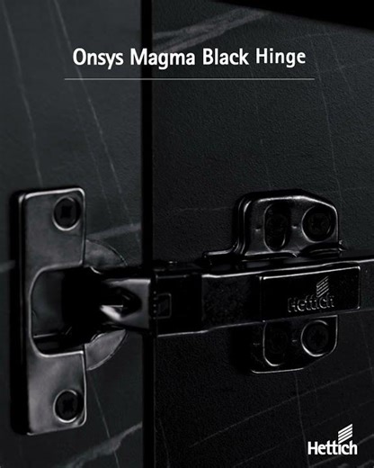 Hettich Onsys Magma Black Hinge | Delivers Everything You Look For In A Hinge