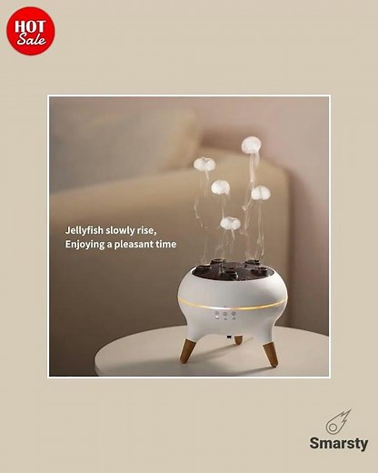 Dynamic Jellyfish Humidifier With Colorful Night Lights