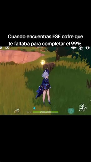 Hutao Derrotando a un Slime Cryo en Genshin Impact