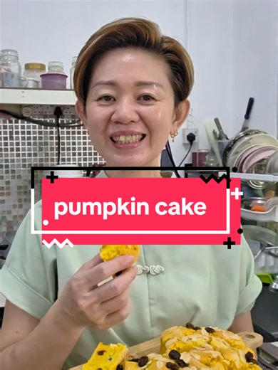 南瓜拿来做烤的蛋糕，味道惊艳到我了。 时常看见网上的食谱， 都是拿南瓜来做蒸蛋糕或者发糕。 今天刚好看见超市的南瓜 颜色太吸引了，忍不住买了1块回来。 今天拿来做这款烤蛋糕 这款蛋糕不但口感湿润 而且香味也有惊喜到我。 加上我在蛋糕里面加入了黑葡萄干 增加了口感的层次， 让我情不自禁的多吃了几块。 如果你也喜欢难瓜的香味 一定不可以错过这款蛋糕。 #bakingwonderland #pumpkin #baking #cake #recipe