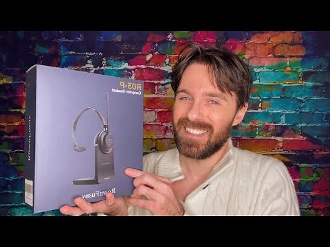 Unboxing Rownfusny Bluetooth Wireless Headset with Mic for Work : Good Tech Cheap