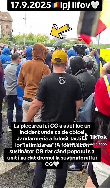 Incident la plecarea lui CG în Ilfov