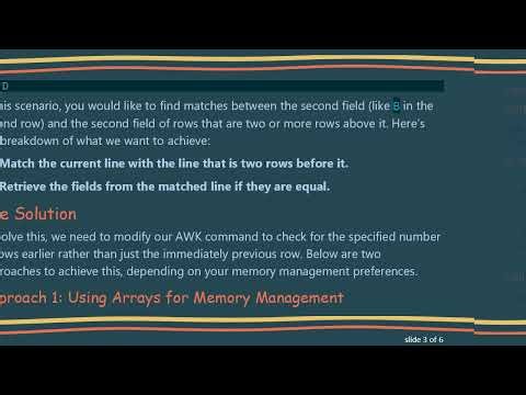 A Comprehensive Guide to Matching Strings Across Non-Consecutive Rows with AWK
