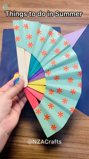 Things to do in summer/ DIY Hand Fan (864) ASMR Tutorial #diy #gift #asmr #viral #shorts #usashorts