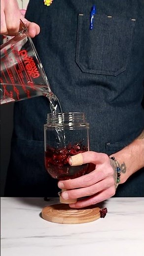 Easy hibiscus infused vodka at home