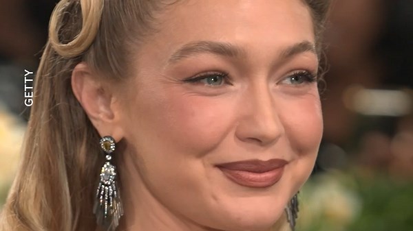 Gigi Hadid is golden at the Met Gala red carpet