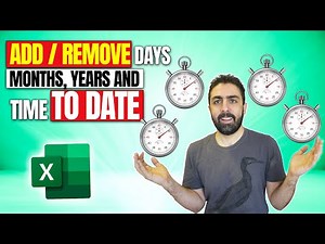 Add/Subtract Dates FAST: Excel Formulas for Days, Months, Year
