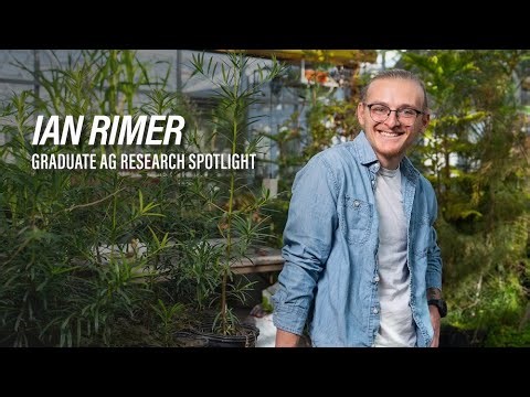 Ian Rimer: Graduate Ag Research Spotlight