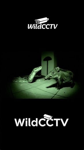 Python vs Aardvark CCTV Night Footage