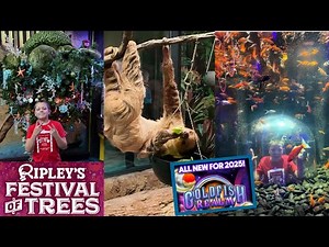 Ripley's Aquarium of Myrtle Beach 2025 Full Tour, Festival of Trees & NEW Goldfish Realm Attraction!