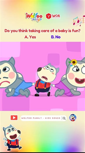 5.5K views · 43 reactions | Wolfoo learns that taking care of a baby can be full of surprises, laughter, and love. Sing along with the Take Care of Baby Is Fun Song and discover the joy of helping others. #wolfoo #kidssongs #nurseryrhymes #babycare #familylove #funnycartoon | Wolfoo Nursery Rhymes | Facebook
