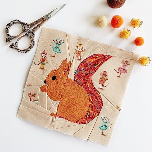 Squirrel Quilt Block Pattern, 4 Sizes PDF Instant Download, Foundation Paper Piecing Pattern - Etsy