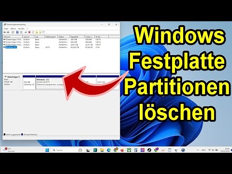 Windows 11 / 10 Festplatte Partitionen löschen & rückgängig machen | Anleitung