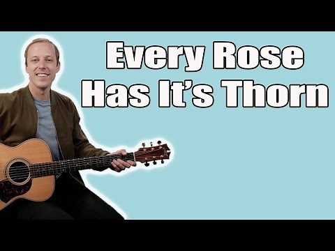 Poison Every Rose Has It's Thorn Guitar Lesson + Tutorial
