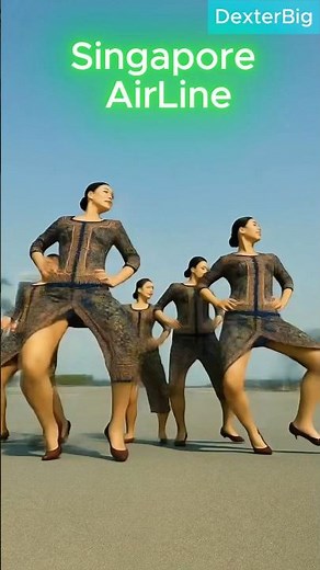 Blurred Lines Dance challenge [Singapore Airline] #dance #dancechallenge #airport #cops dance