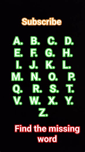 Abcd me kya missing words