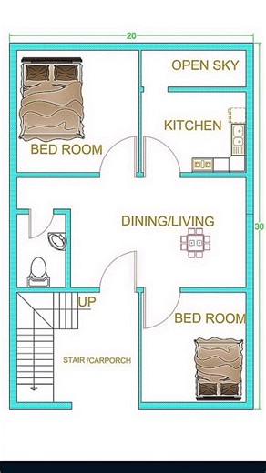 20x30 House Plans: Parking Perfection for YOUR Small Lot!