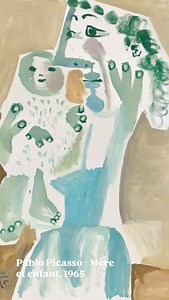 Pablo Picasso - Mère et enfant, 1965 #contemporaryart #art #pablopicasso #picasso #pablo | Contemporary Art