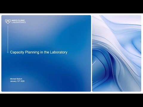 Capacity Planning in the Laboratory