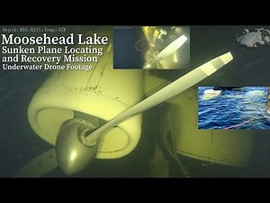 Underwater Drone Footage Moosehead Lake, Sunken Plane Locating and Recovery Mission