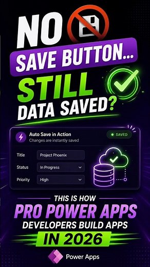 No Save Button in Power Apps 😳 Auto Save Like PRO Developers! 🚀