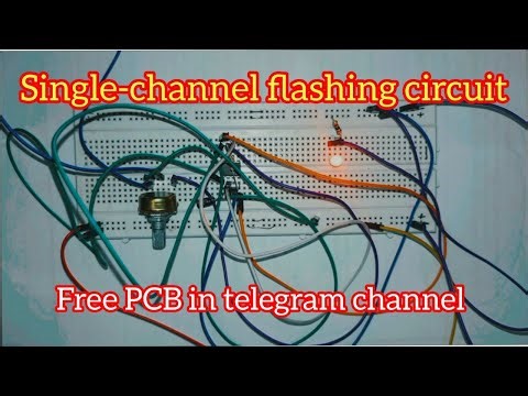 single_ channel flashing circuit_free pcb