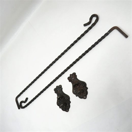 2 Swing Arm Drapery Rods and Brackets Antique Window Decoration More Available - Etsy