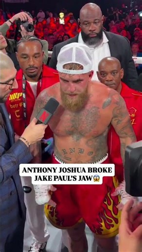 ANTHONY JOSHUA BROKE JAKE PAUL’S JAW #jakejoshua