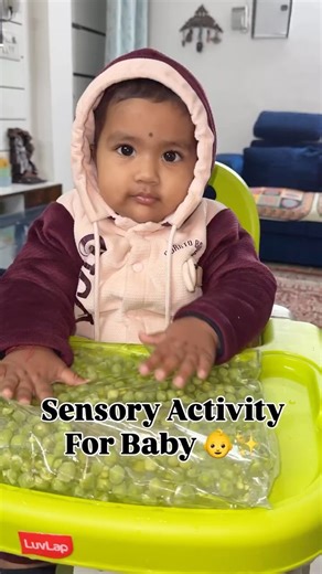 Easy Sensory Play for Babies | Peas & Water Activity for Sensory Development & Fine Motor Skills