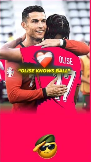CRSTIANO RONALDO AND OLISE KNOWS BALL