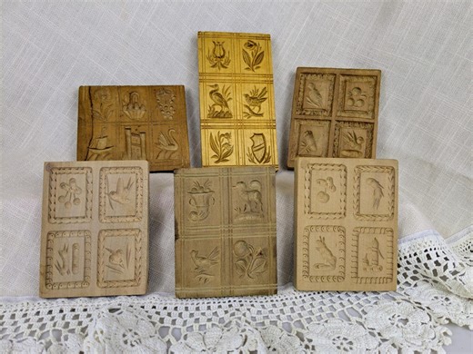 Antique and Vintage Springerle Boards: Multi Motif, Holiday Baking - Etsy