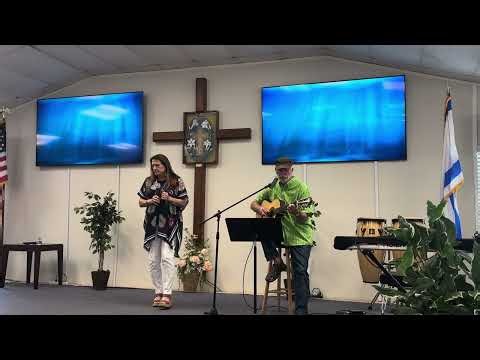 Worship with Kathleen. Marshall on guitar