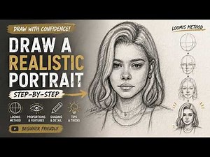 How to Draw Realistic Faces (Loomis Method Step-by-Step)