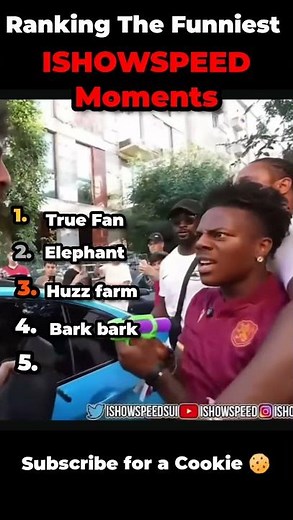 Ranking the Funniest ISHOWSPEED Moments pt 3 #ishowspeed #ranking #funny